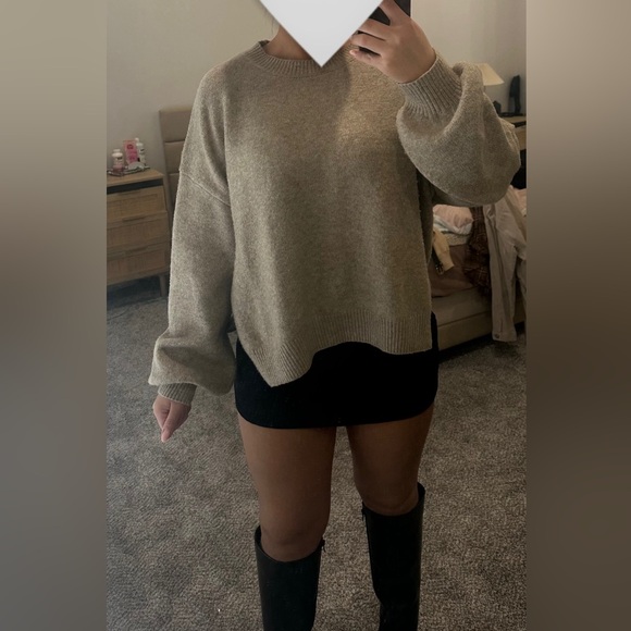 Women's Beige Sweater - Picture 2 of 3